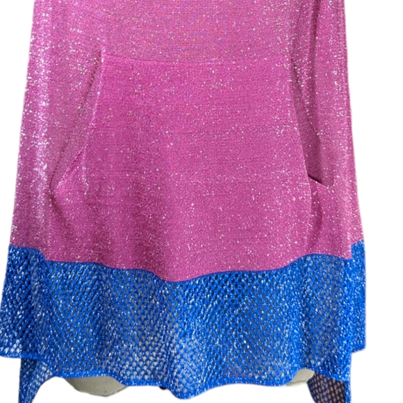 SPACE Style Concept Purple and Blue Sparkle Top Size S - Picture 6 of 17